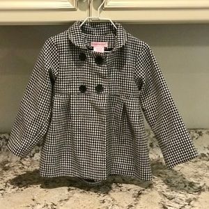 Toddler girls (24 month) houndstooth coat
